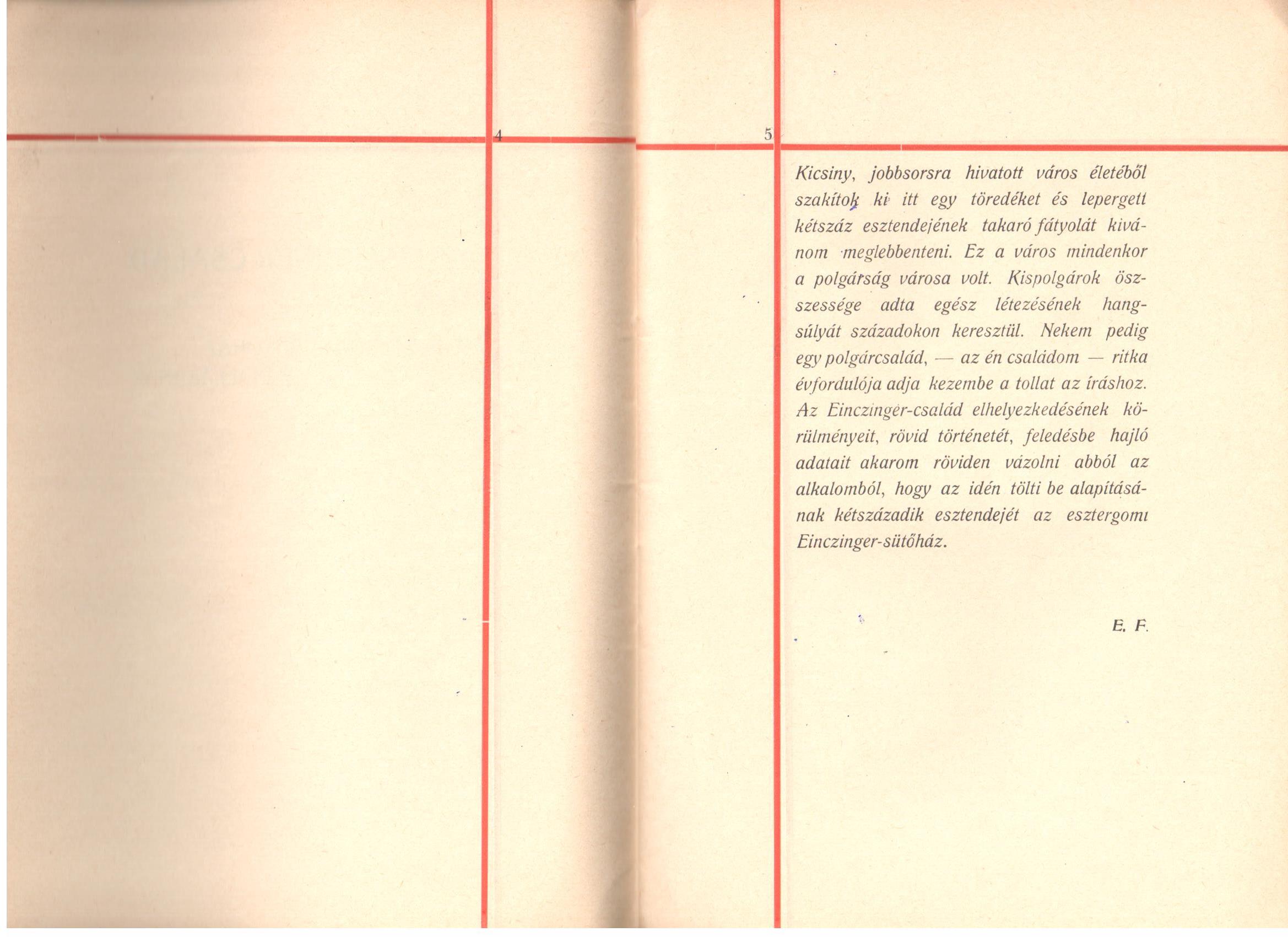 Einczinger család története