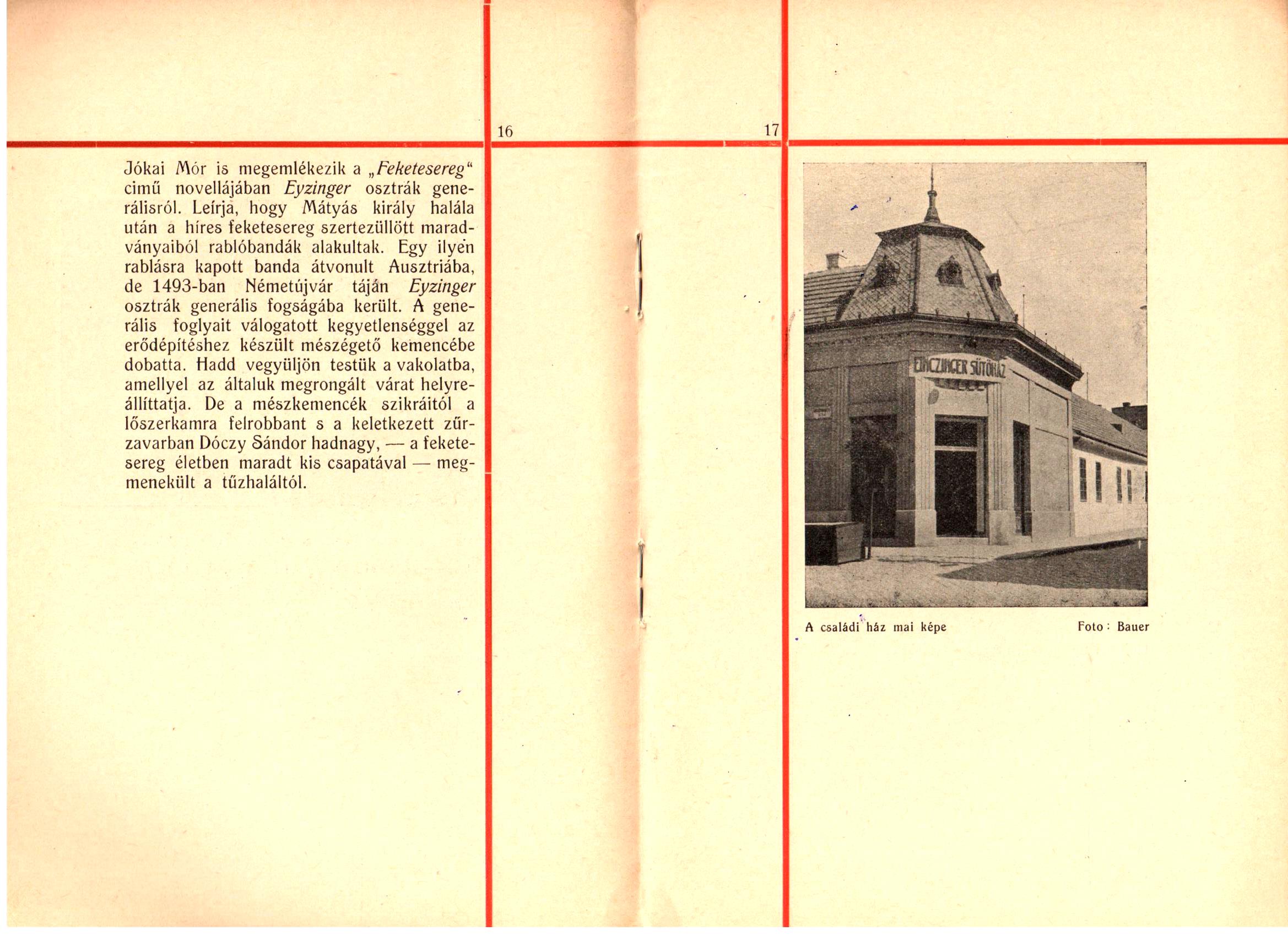 Einczinger család története