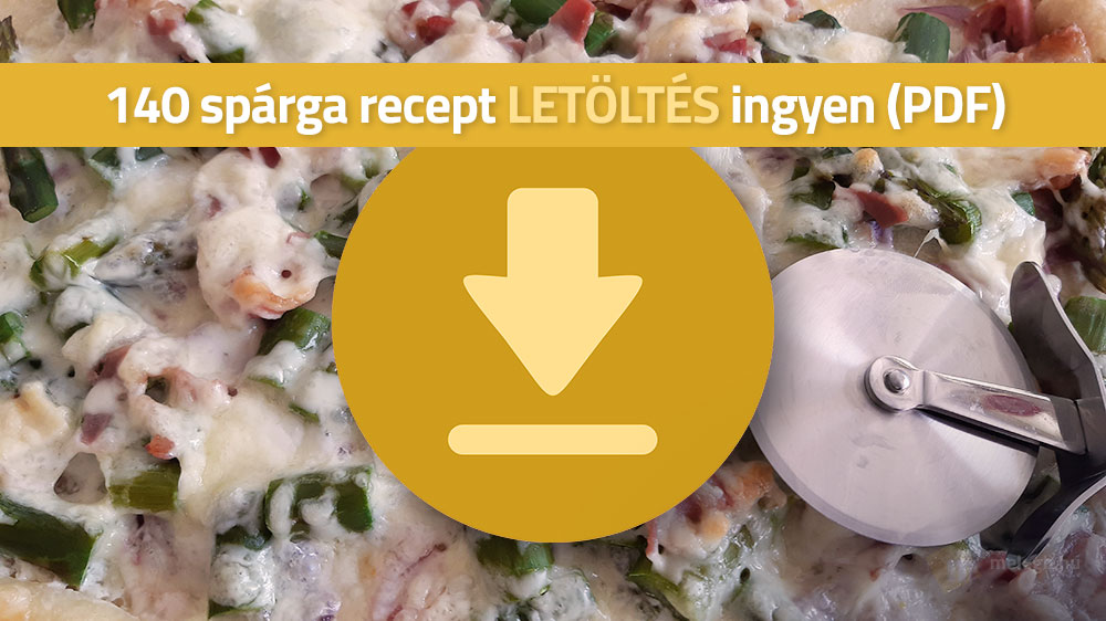 Spárgás pizza recept
