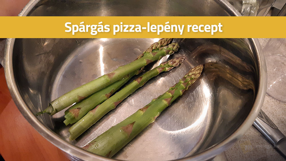 Spárgás pizza recept