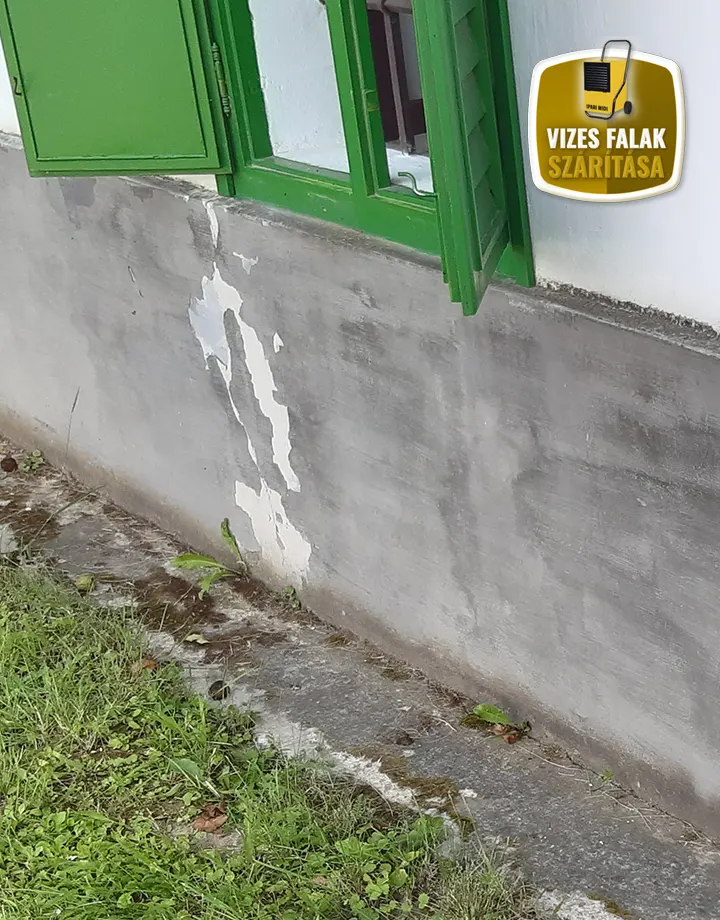Házfal vizesedés