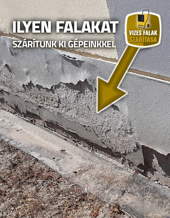 Házfal vizesedés